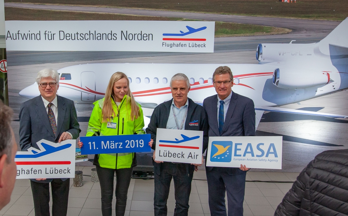 EASA-Zertifizierung für den Flughafen Lübeck