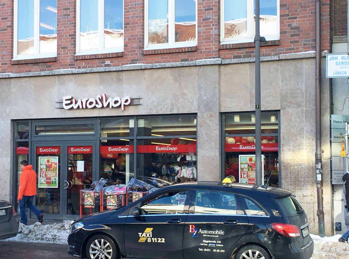 Neuer Euroshop am Kohlmarkt in Lübeck