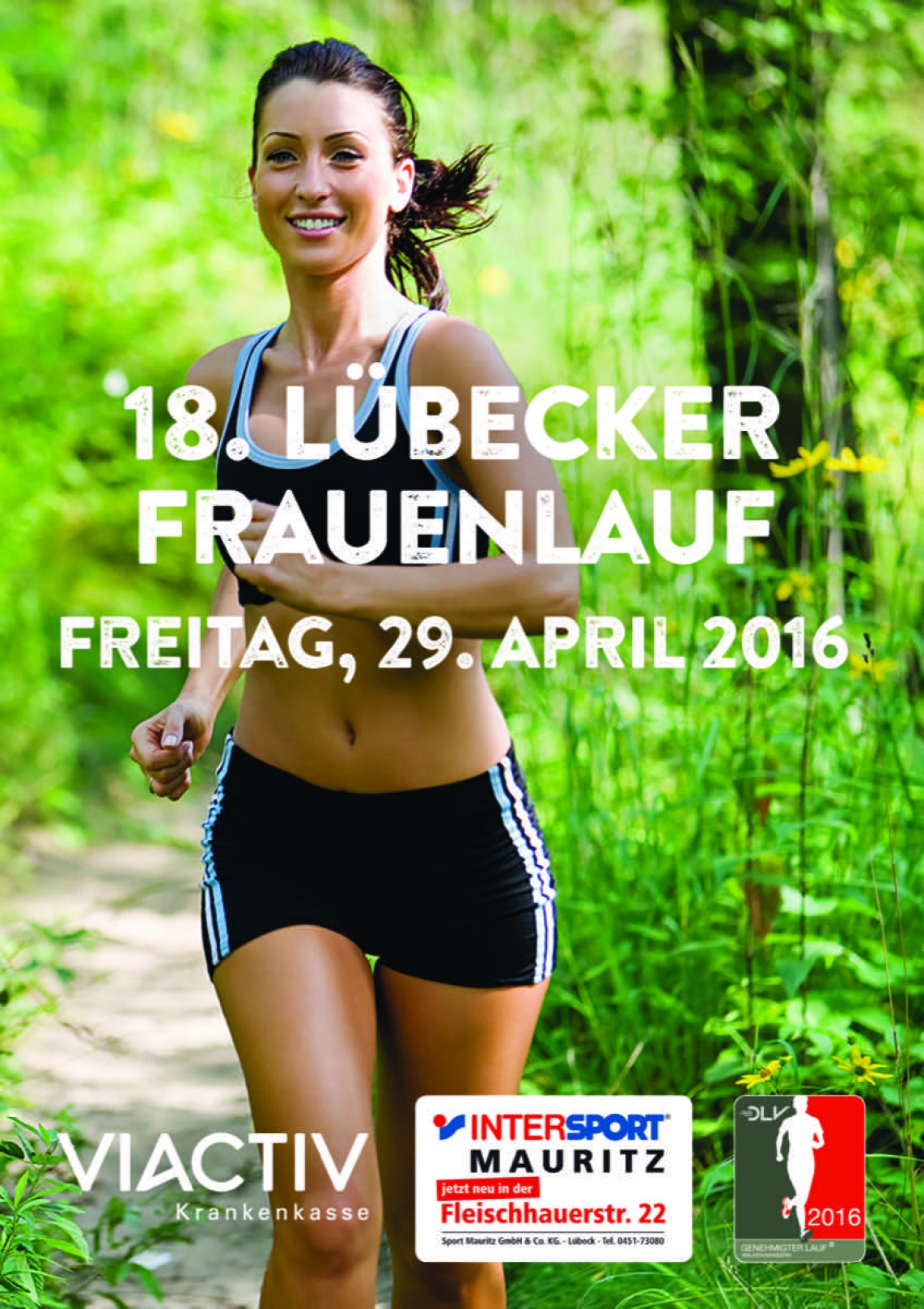Plakat zum Lübecker Frauenlauf