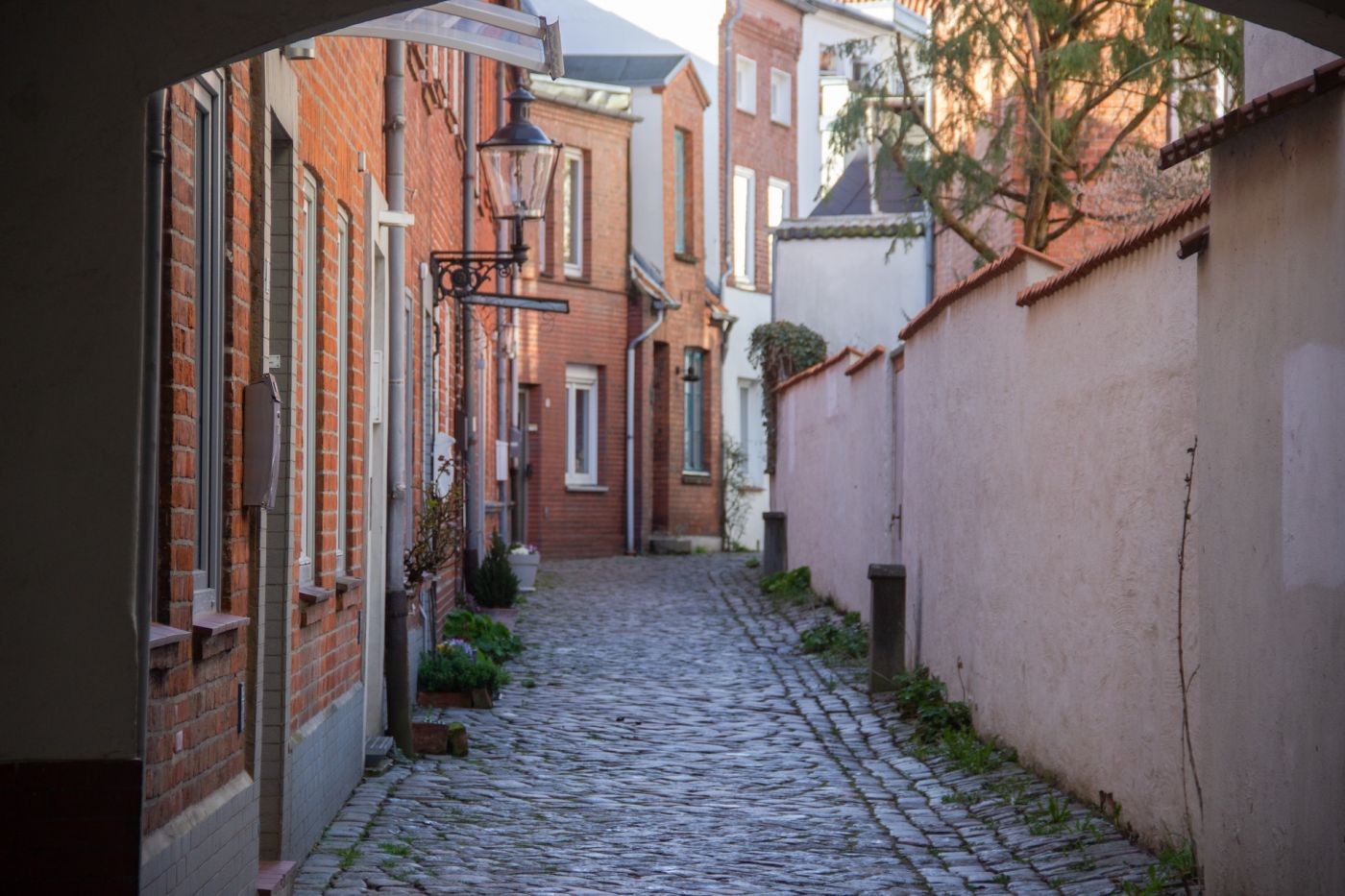 Gänge und enge Straßen in Lübeck