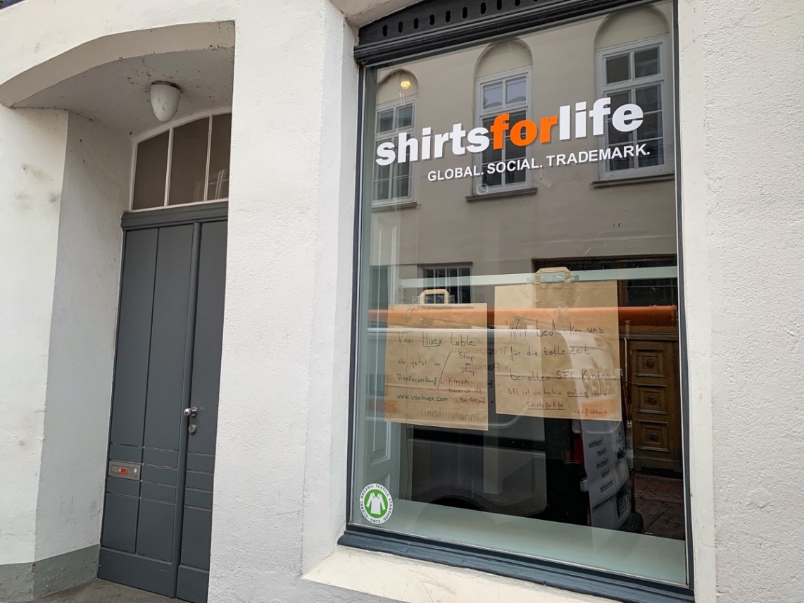 shirts for life store in der Hüxstraße